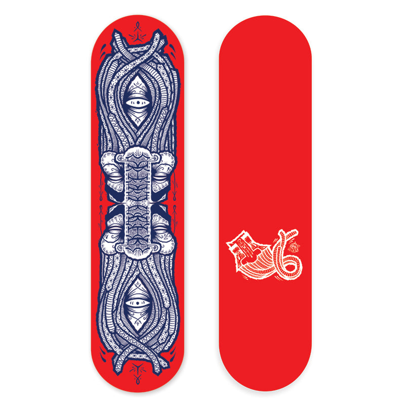 GATS - "Movement (red)" Skateboard Deck