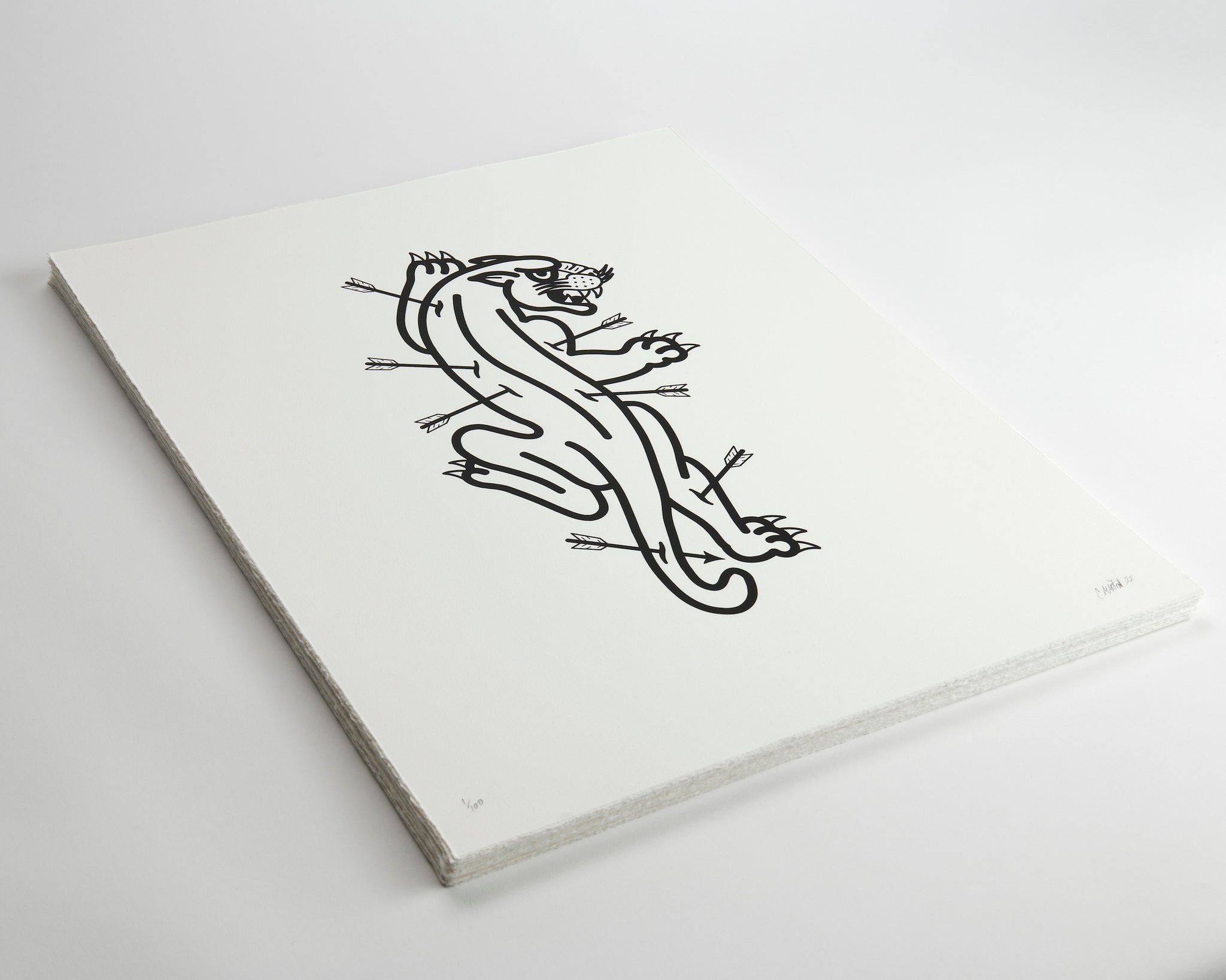 Christopher Martin - Panther & Arrows Print
