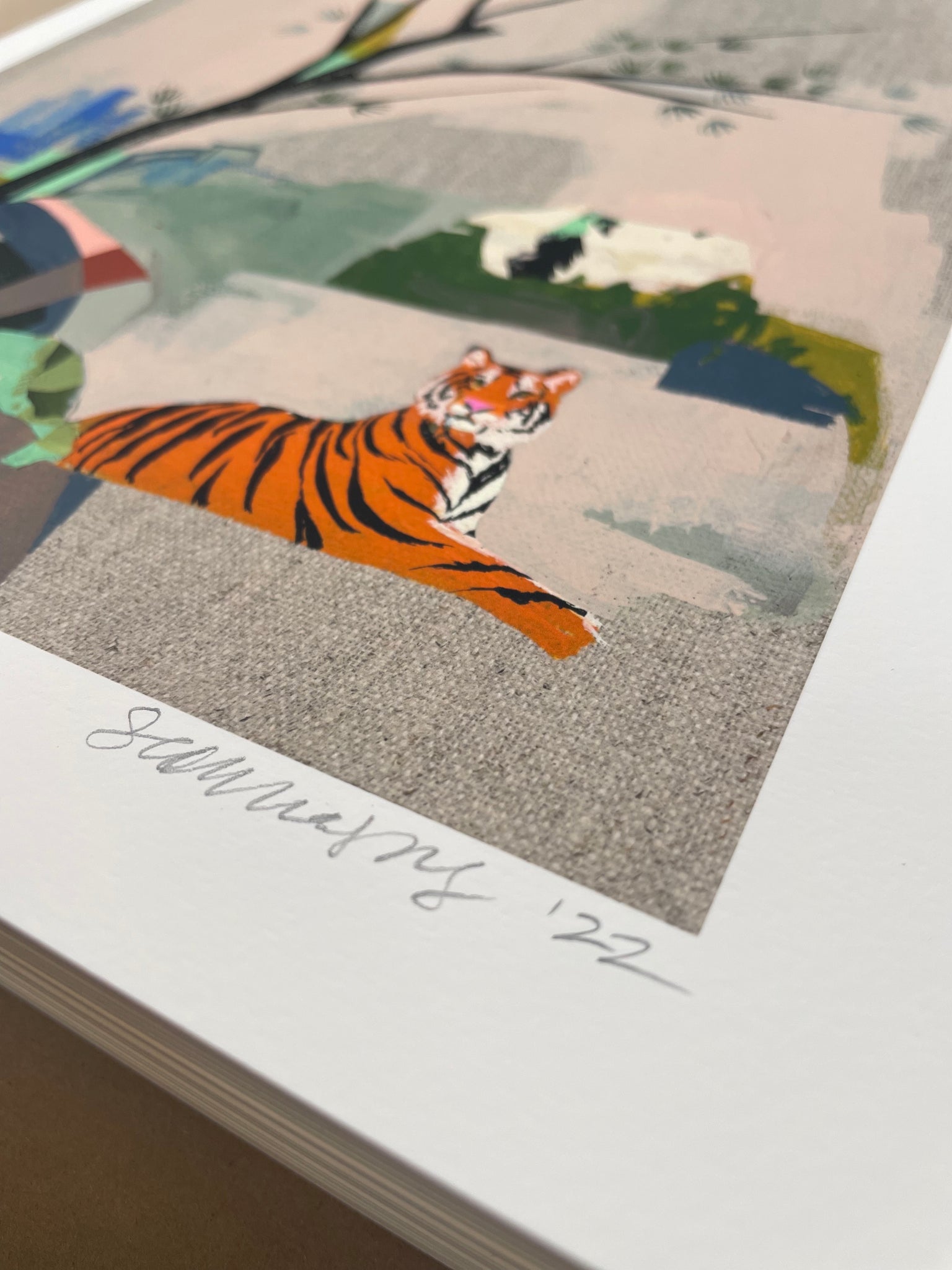 limited edition print of a tiger by Seonna Hong