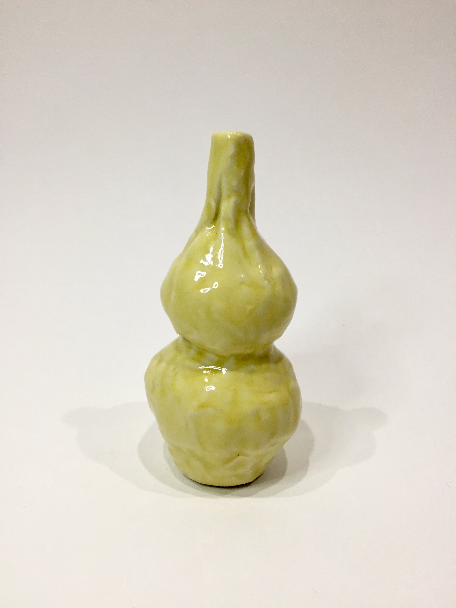 "Vase (Gourd Shape in Yellow)"