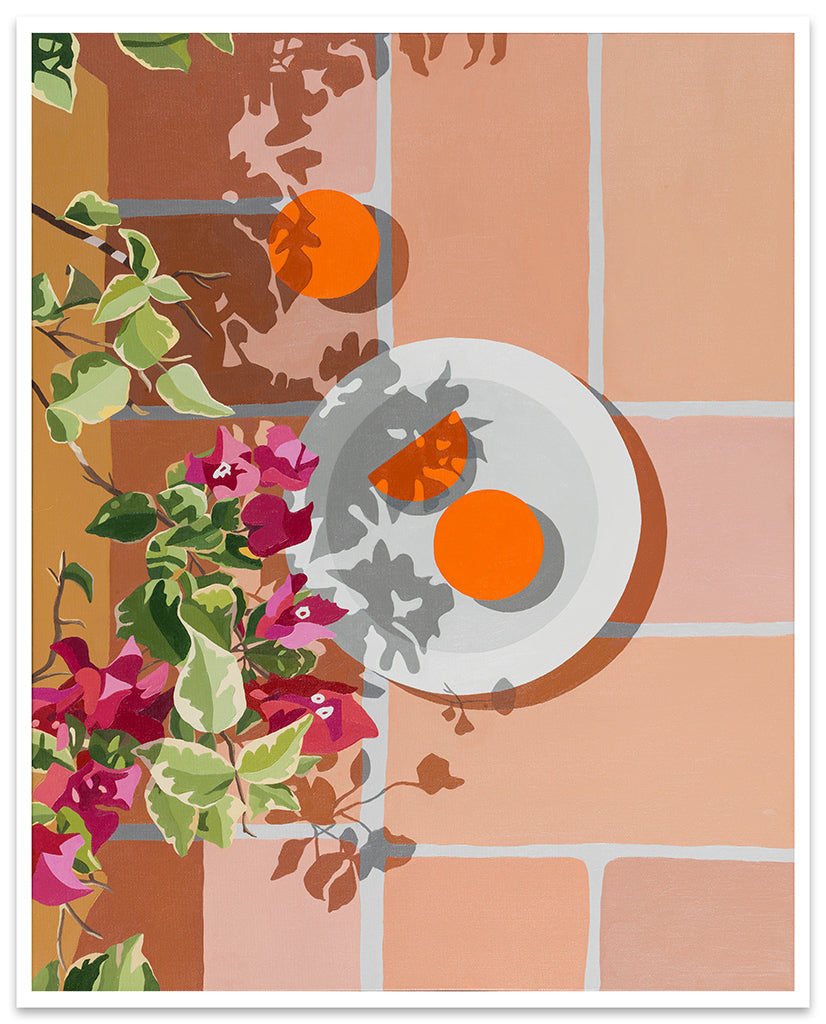 Natalia Juncadella - "Bougainvillea y Naranjas" print
