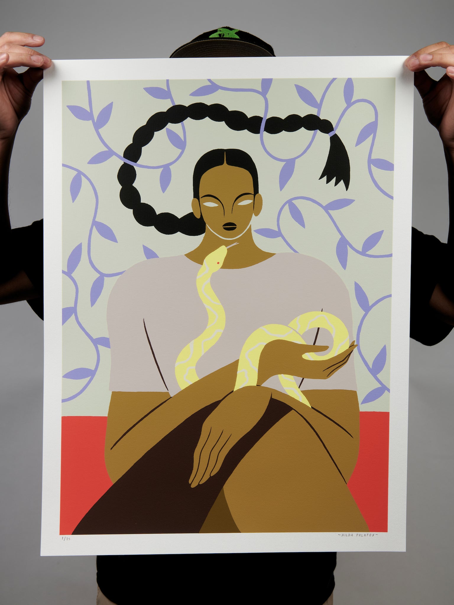 Hilda Palafox - "Mujer y Serpiente" Print