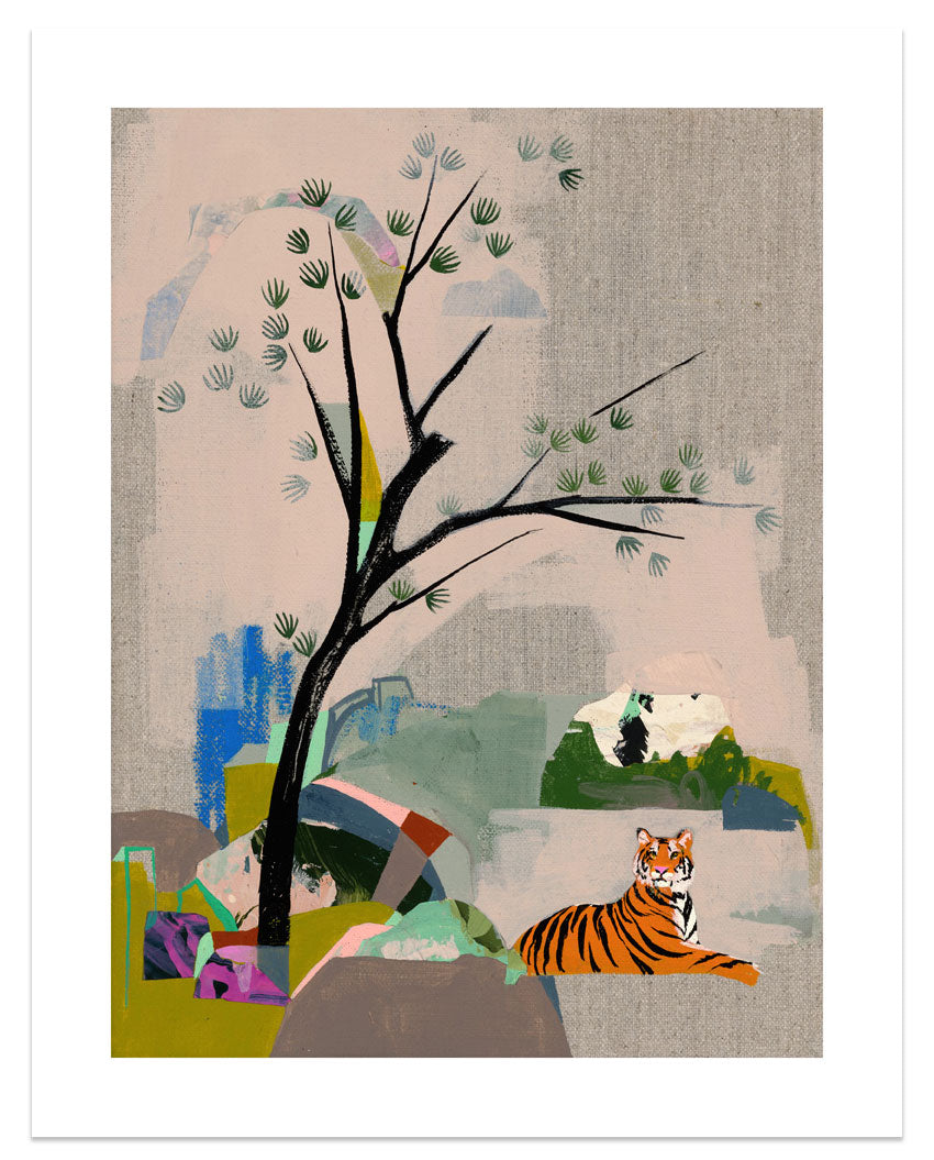 illustration of a tiger by Seonna Hong